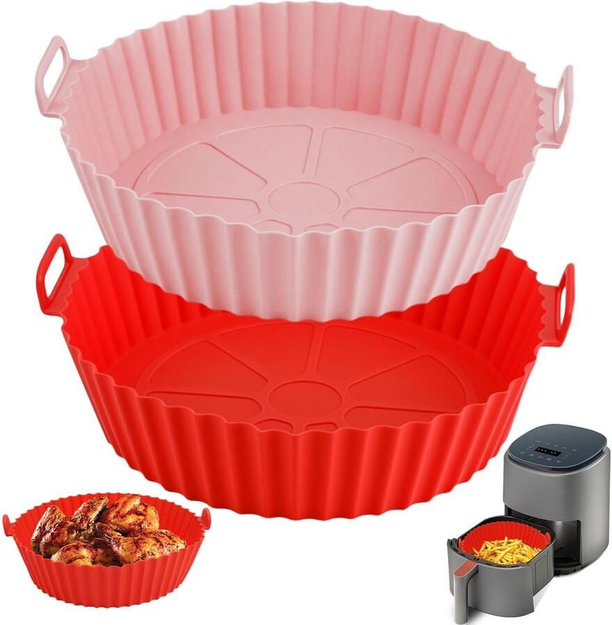 Solidchoice Silicone Mallen voor Airfryer Herbruikbaar en Temperatuurbestendig