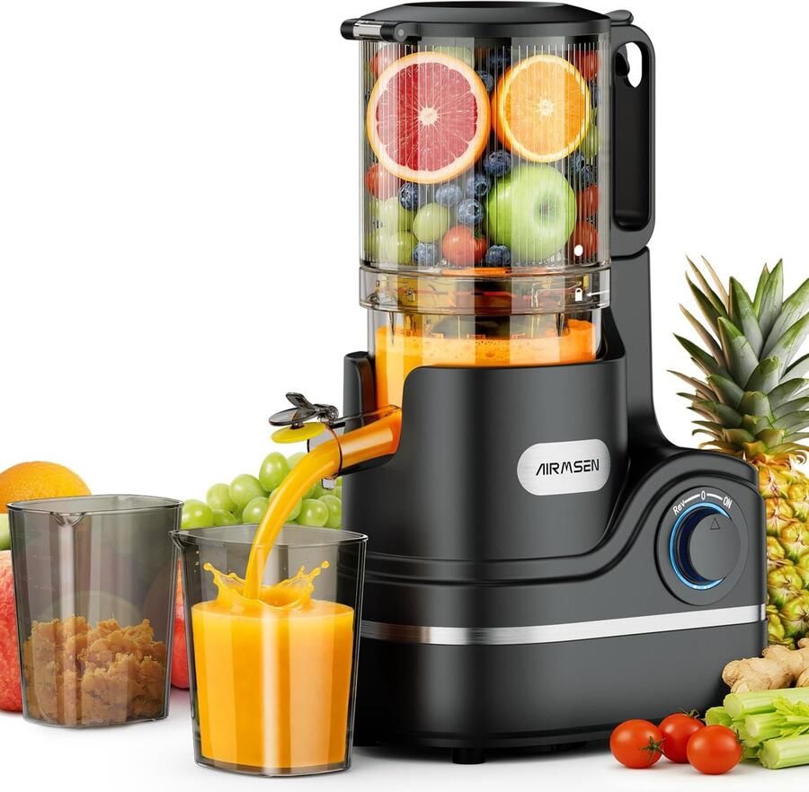 Solidchoice Slowjuicer met Grote Vulschacht en Hoge Sapopbrengst
