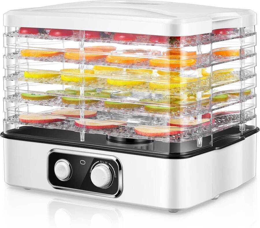 Solidchoice Voedseldehydrator met 5 Platen en Temperatuurregeling