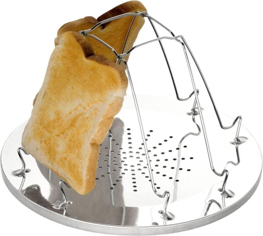 Solidchoice Vouwbare Campingtoaster voor 4 Sneden