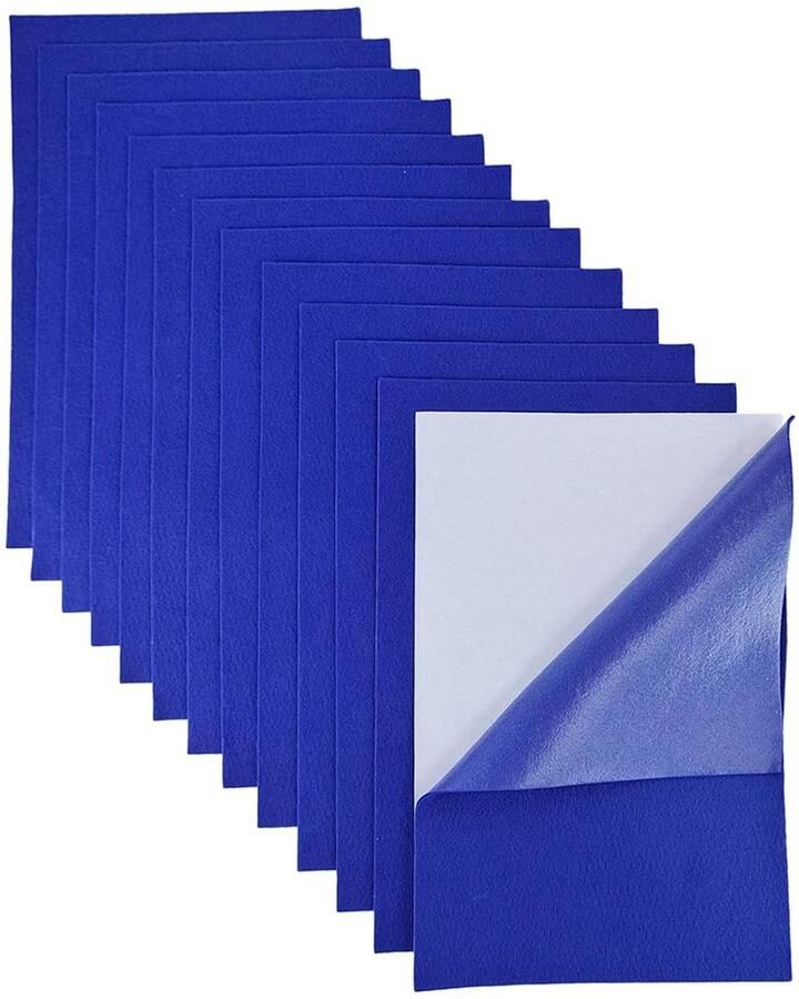Solidchoice Zelfklevende Viltvellen Set van 12 Stuks in Kleuren