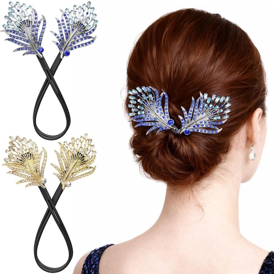 SolidKeus 2 Stuks Haarbun Maker met Elegante Uiterlijk