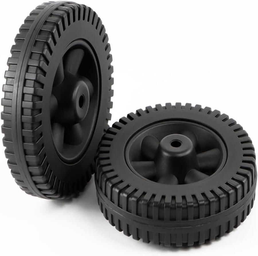 SolidKeus 2 x Vervangwielen voor Plastic Grill (17 8 cm)