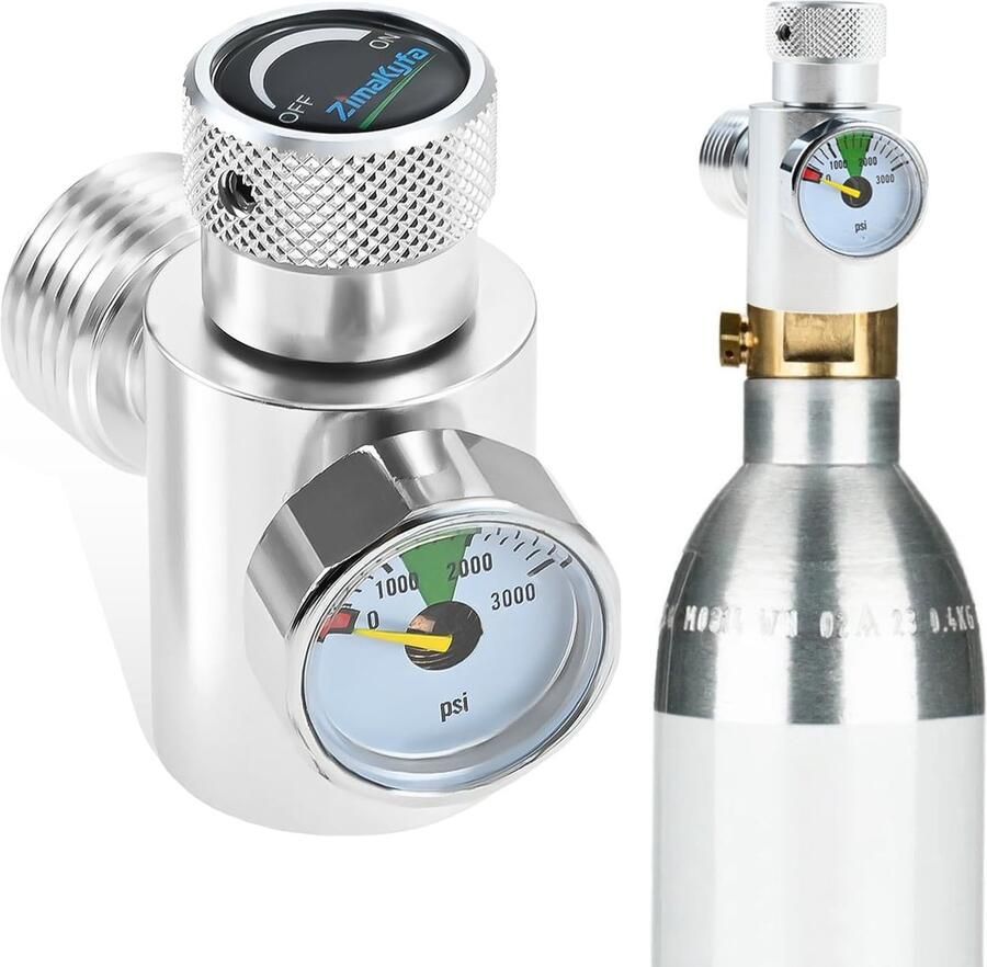 SolidKeus CO2 Regulator voor Thuisbrouwerij met TR21-4 naar W21.8 Adapter