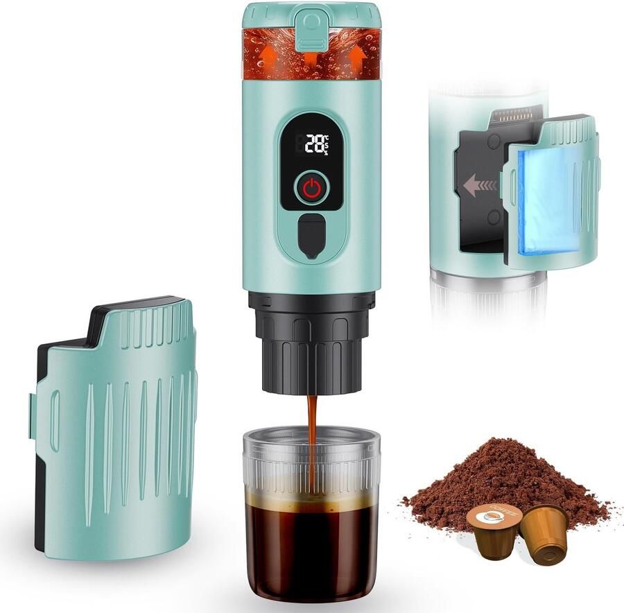 SolidKeus Draagbare Espresso Machine met 20 Bar Druk