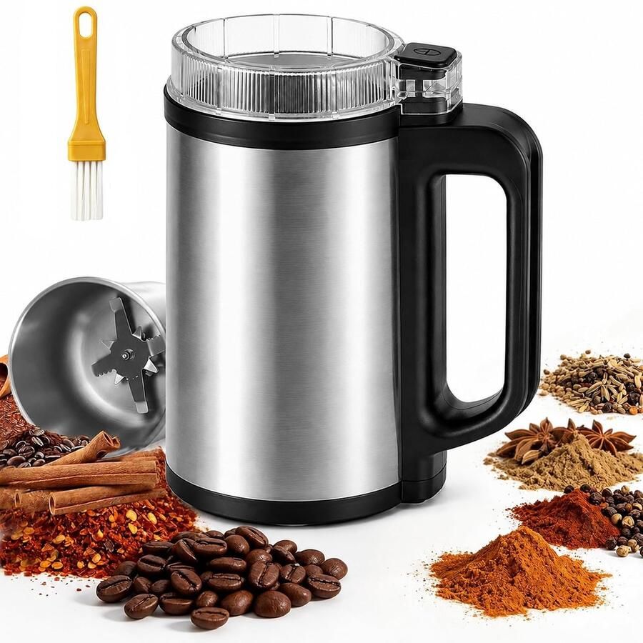 SolidKeus Elektrische Koffiemolen en Kruidenmolen 500ml