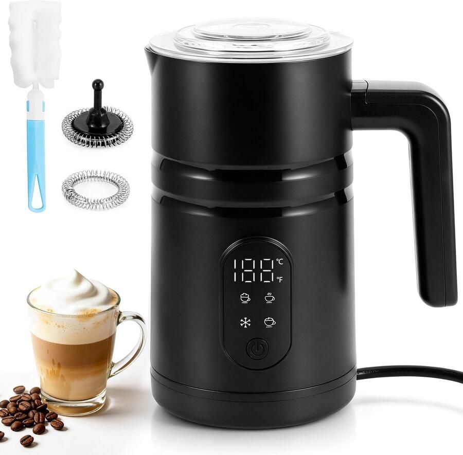 SolidKeus Elektrische Melkopschuimer 4-in-1 Automatisch