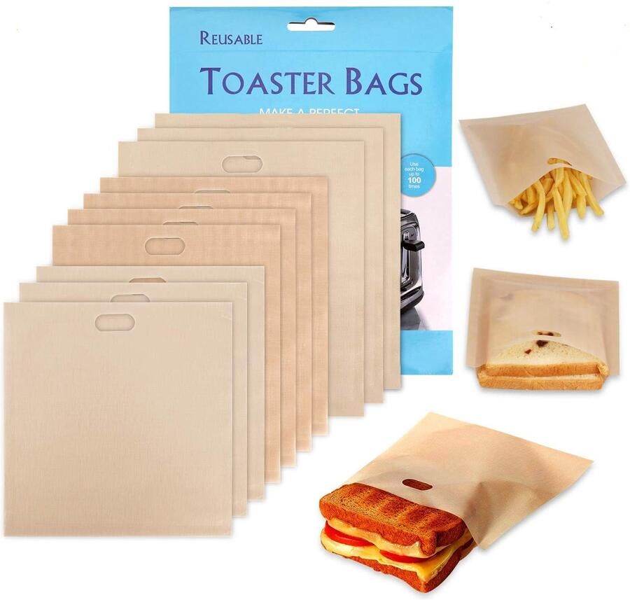 SolidKeus Herbruikbare Toaster Bags voor Snacks