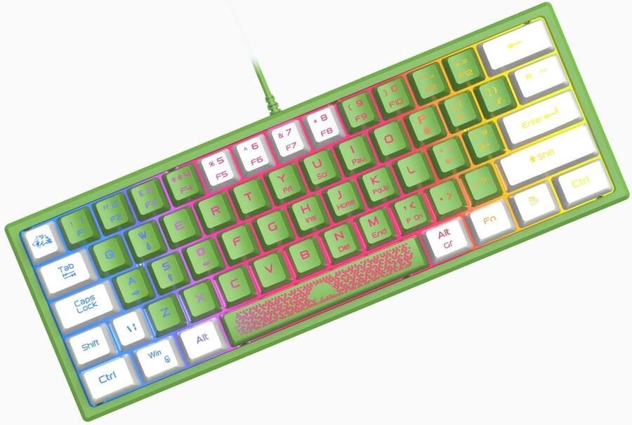 SolidKeus Mini 60% Gaming Toetsenbord met RGB Verlichting