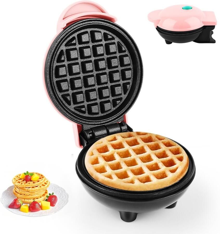 SolidKeus Mini Wafelijzer voor Belgische Wafels Ø 10 cm