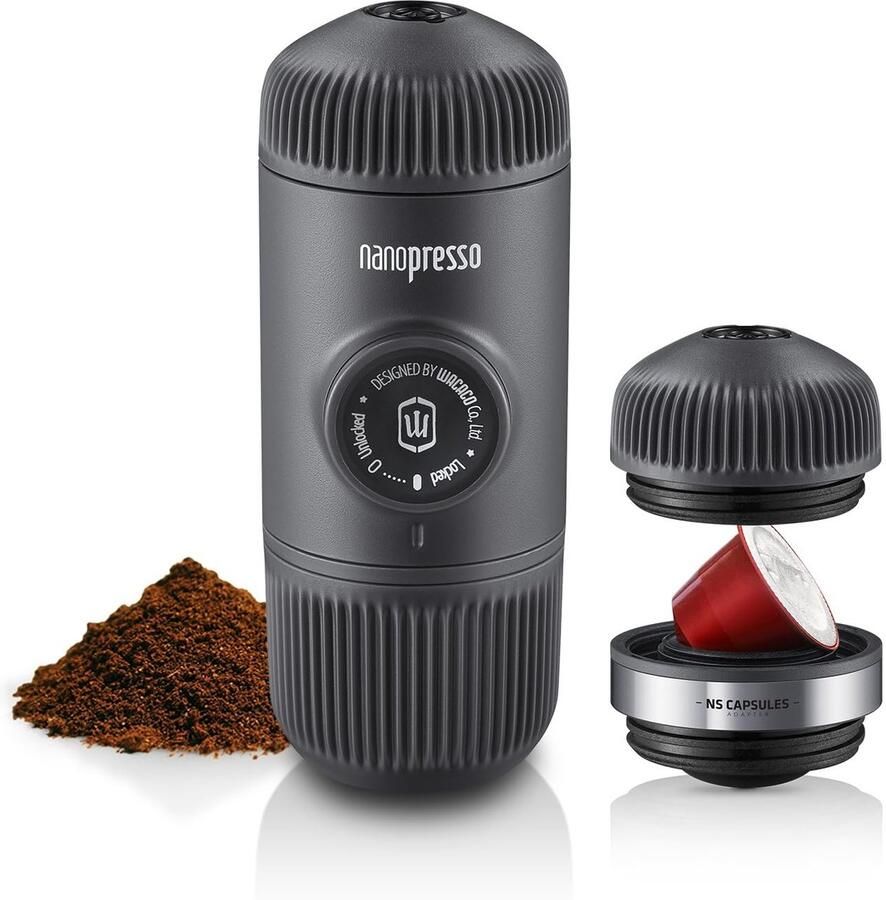 SolidKeus Nanopresso met NS Adapter Draagbare Espresso Machine voor Reizen