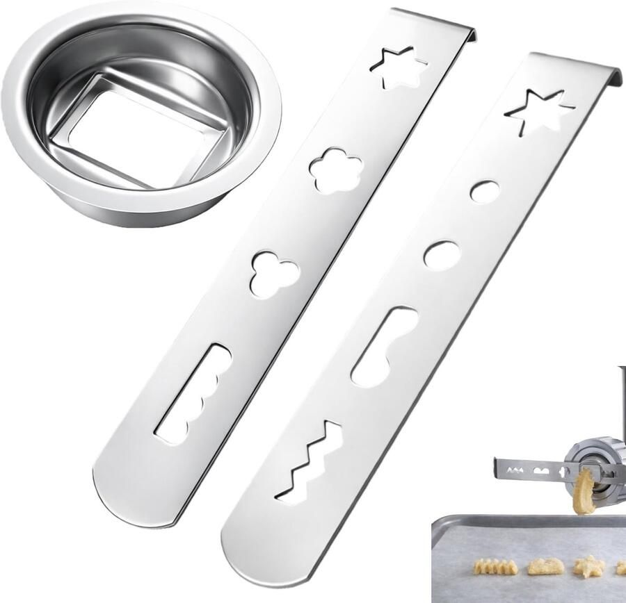 SolidKeus Set van 3 Koekjesaccessoires voor Vleesmolen