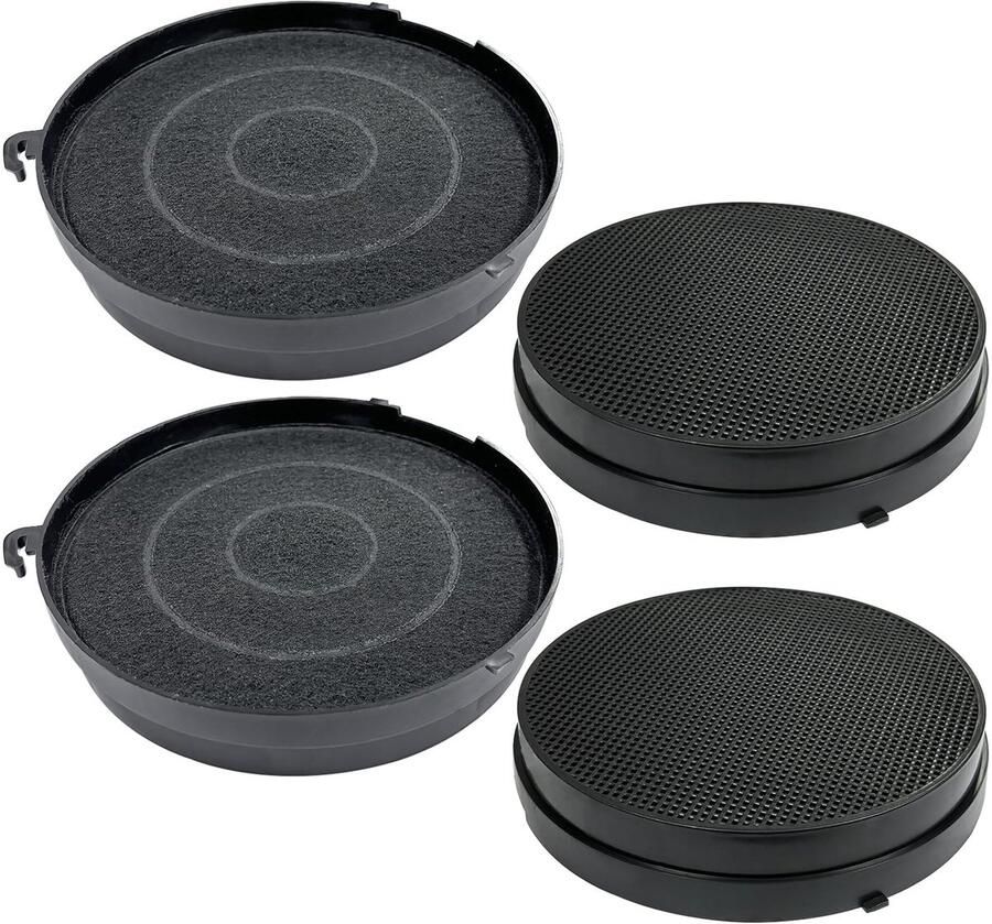SolidKeus Set van 4 Actieve Koolfilters voor Airlux Afzuigkappen