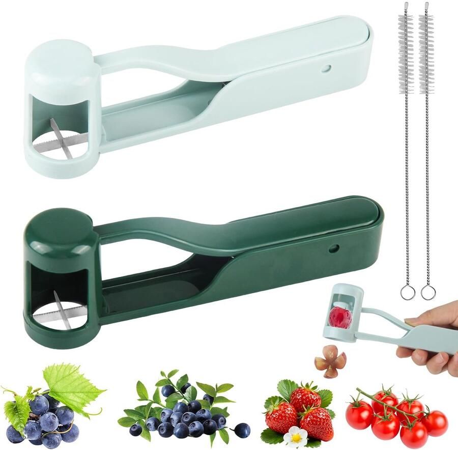 SolidKeus Set van 4 Snijhulpen voor Groenten en Fruit