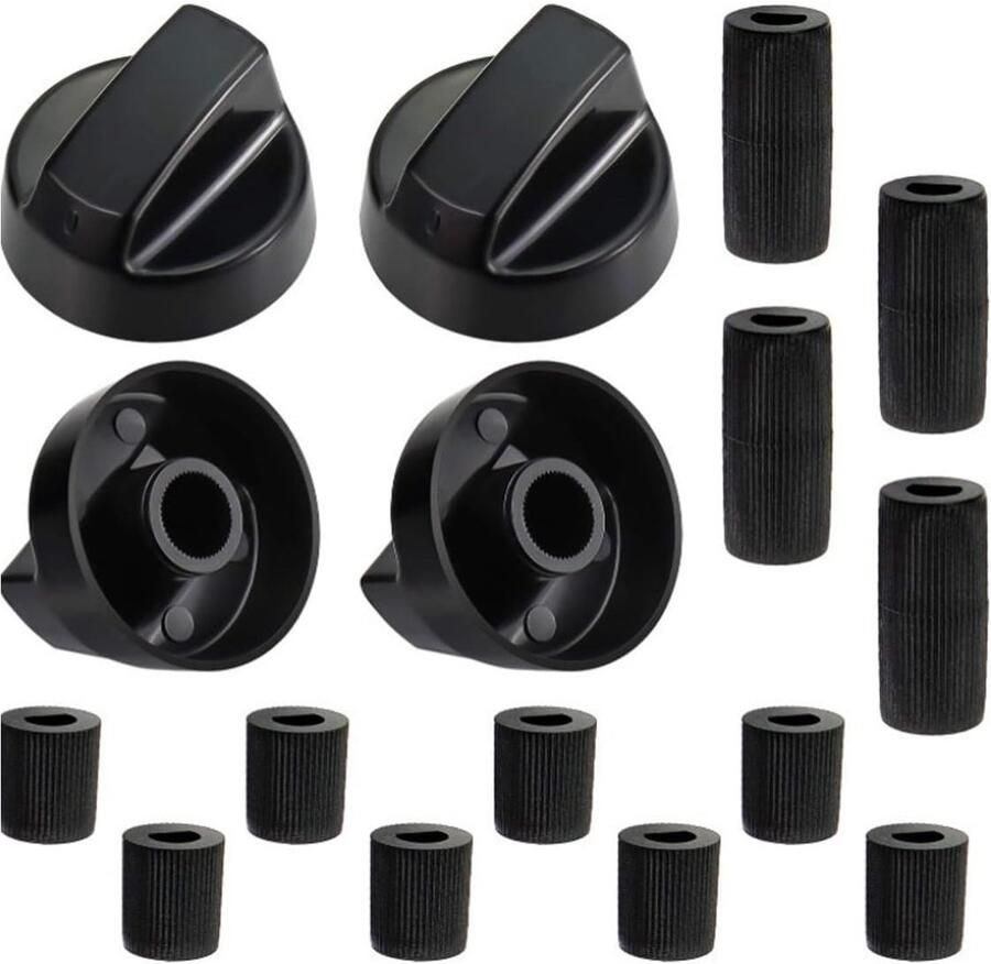 SolidKeus Set van 4 Universele Keukenknoppen voor Fornuis en Oven