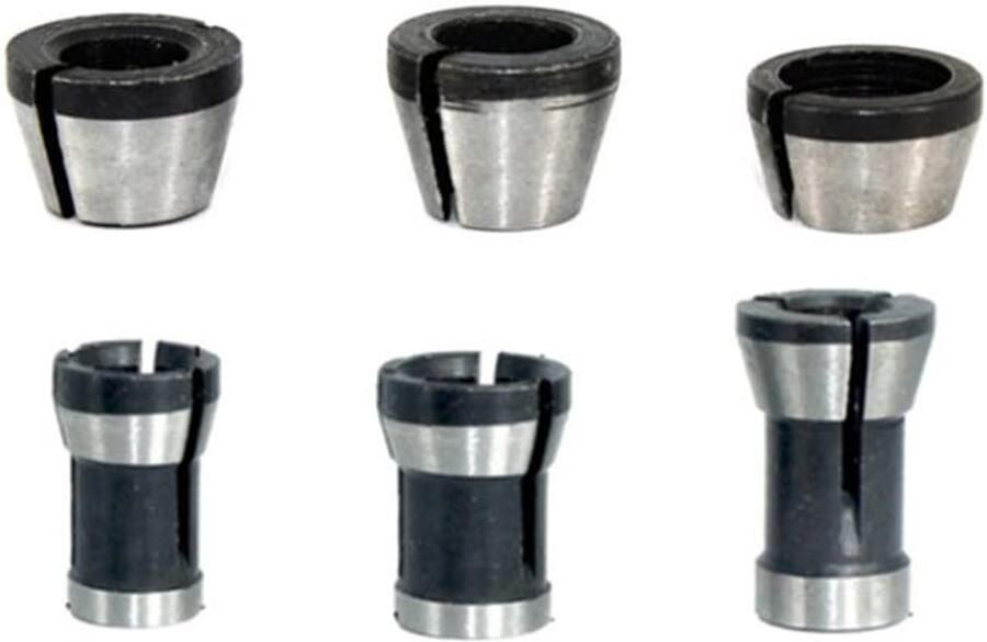 SolidKeus Set van 6 Collet Adapters voor Engraving Machine
