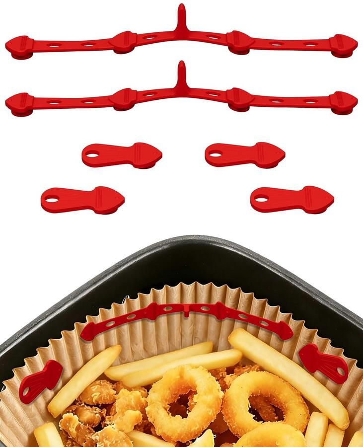 SolidKeus Set van 6 Siliconen Magneten voor Airfryer