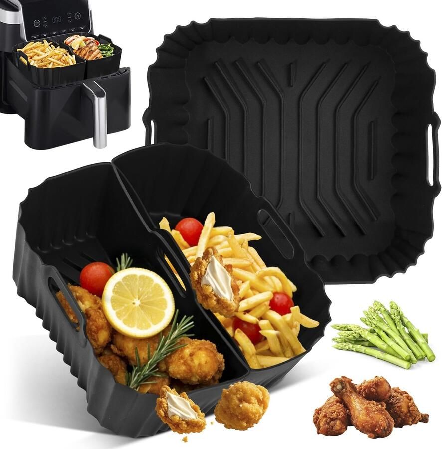 SolidKeus Silicone Accessoireset voor Air Fryer 3 Stuks