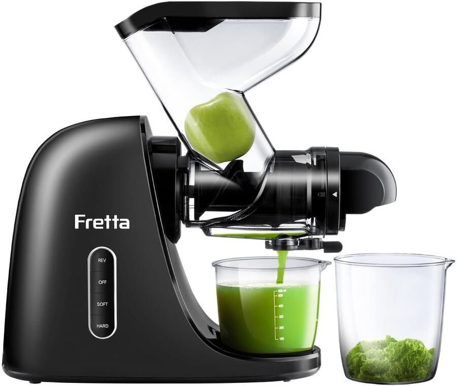 SolidKeus Slow Juicer met RVS voor Fruit en Groenten 200 W