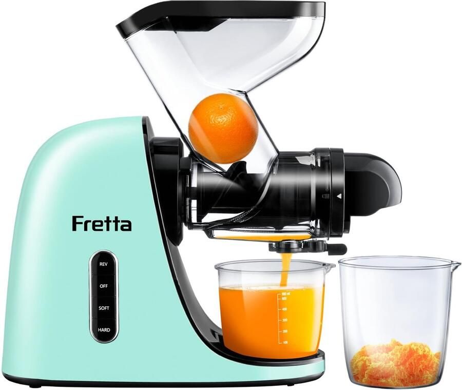 SolidKeus Slow Juicer met RVS voor Fruit en Groenten 200 W
