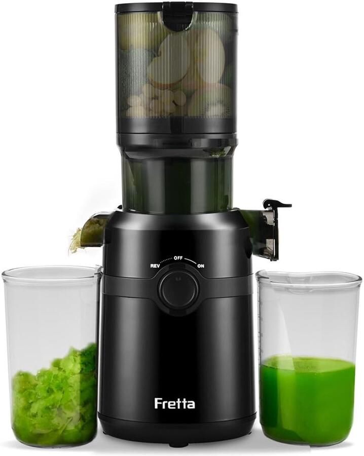 SolidKeus Slow Juicer voor Fruit en Groenten met 1.0L Vulopening