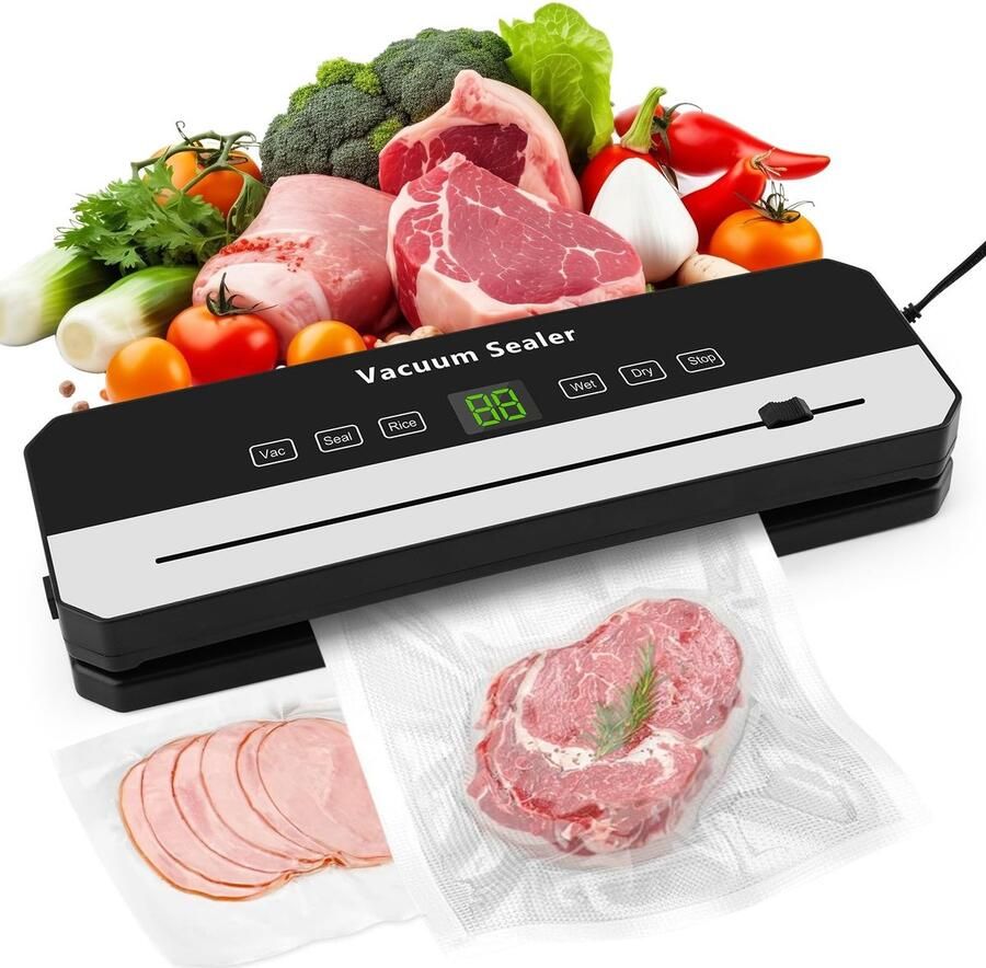 SolidKeus Vacuümsealer met Snijder en Display voor Versheid