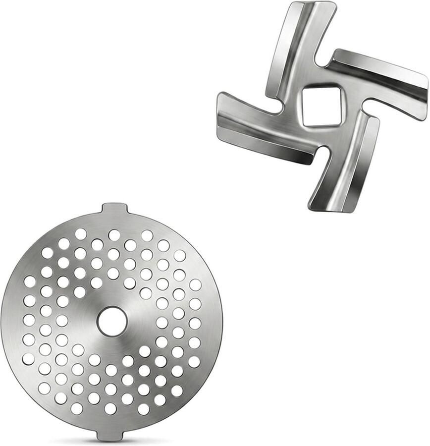 SolidKeus Vleesmolen Mes en Maalplaat Set van 54mm van RVS