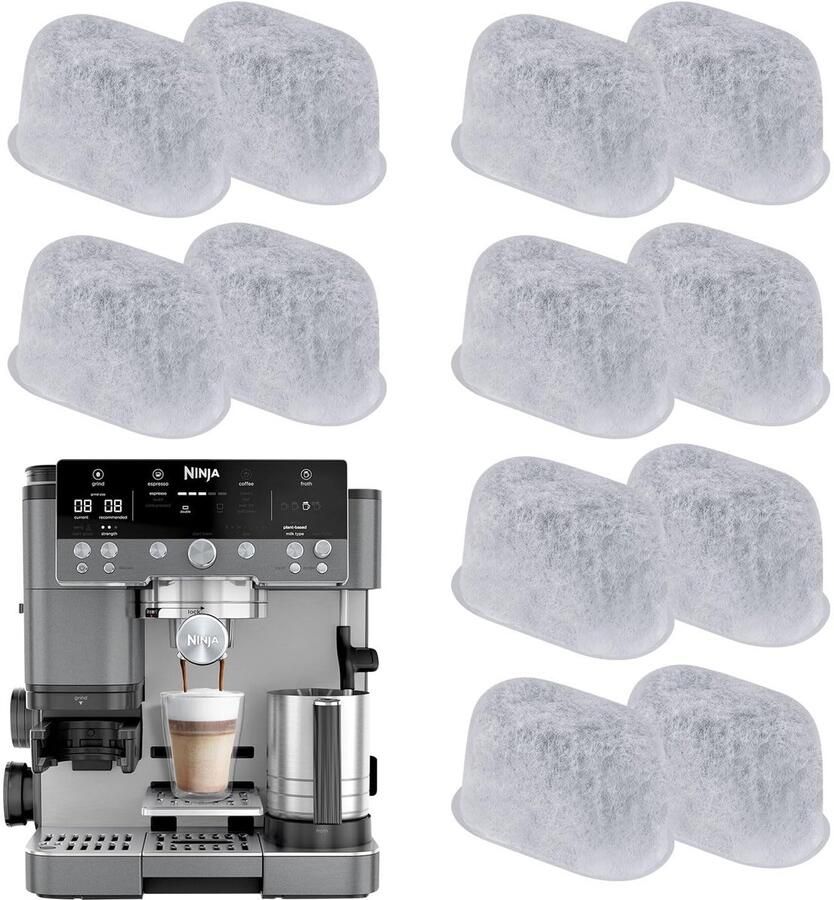 Waterfilterinserts voor Luxe Cafe Accessoires 12 Stuks Actieve Koolstof Filters voor Koffiemachines Verbeter de Smaak en Kwaliteit van Koffie