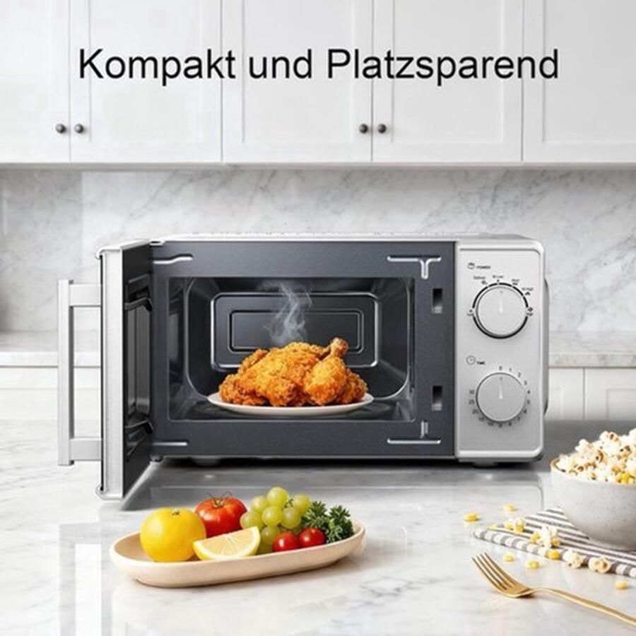 Solo Magnetron – Magnetron Oven – Microwave – Keukenapparaat – Mini Oven – 20 Liter Inhoud – 700 Watt Vermogen - Foto 2