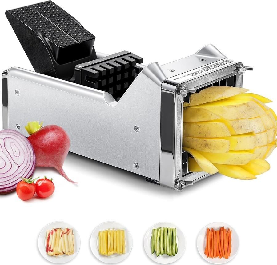 Sopito frietsnijder voor friet met 12 mm lemmet geschikt voor aardappelen wortelen en komkommers