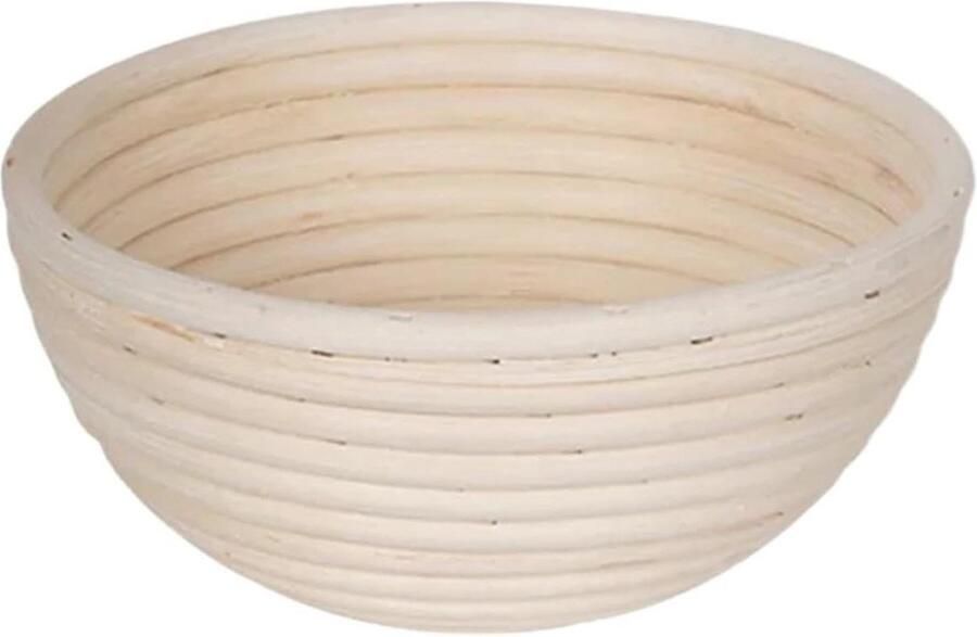 Sourdough Proofing Manden Ronde rotan broodmanden houtkleur meerdere maten(Round-20 * 8cm)