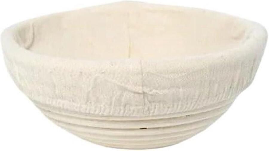 Sourdough Proofing Manden Rotan broodmanden rond houtkleur meerdere maten(20x8cm)