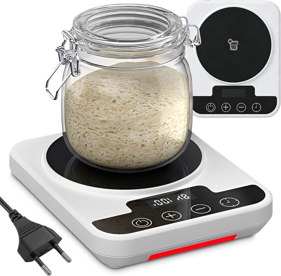 Sourdough Starter Warmer Leaven Fermenter Brood Bakken Thuis Precisie Thermostaat 20 x 14 x 4.5 cm