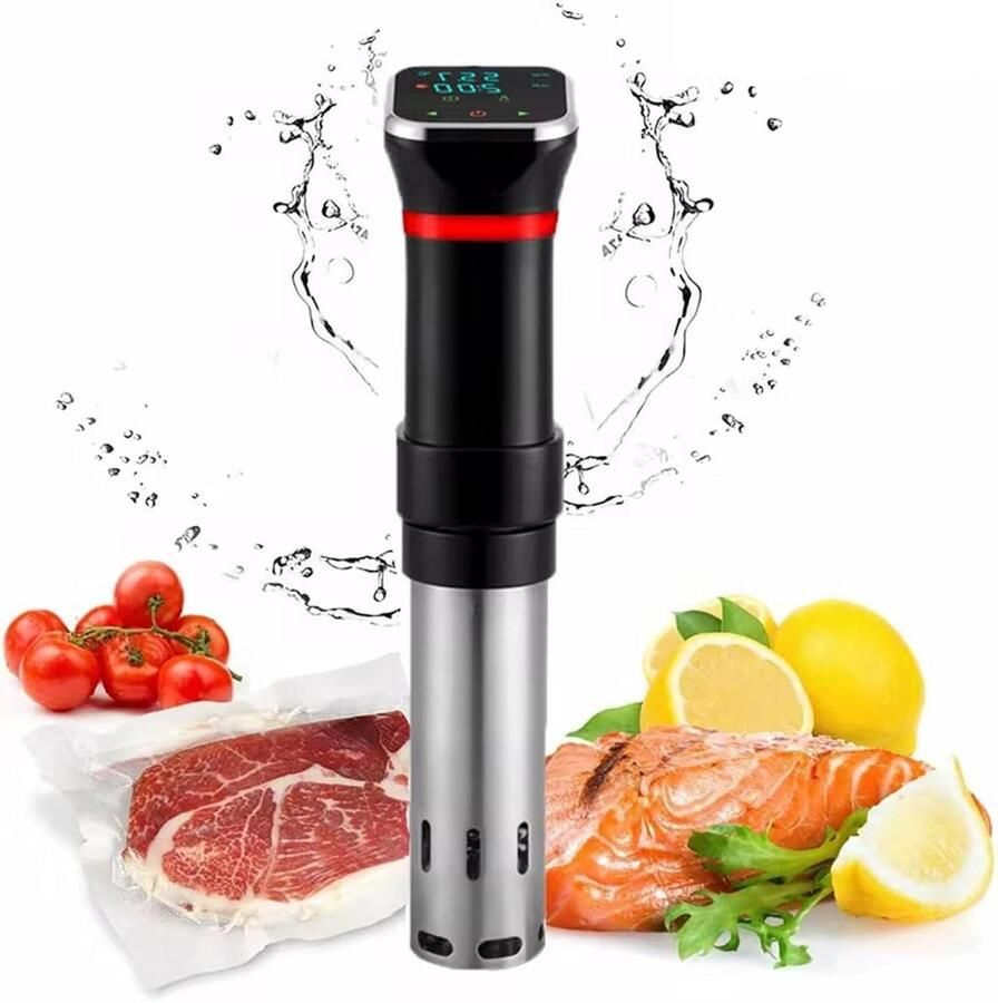 Sous Vide Apparaat Dompelcirculator Waterbad Precisie Koken 1000W Kracht 25-95 Graden Zwart
