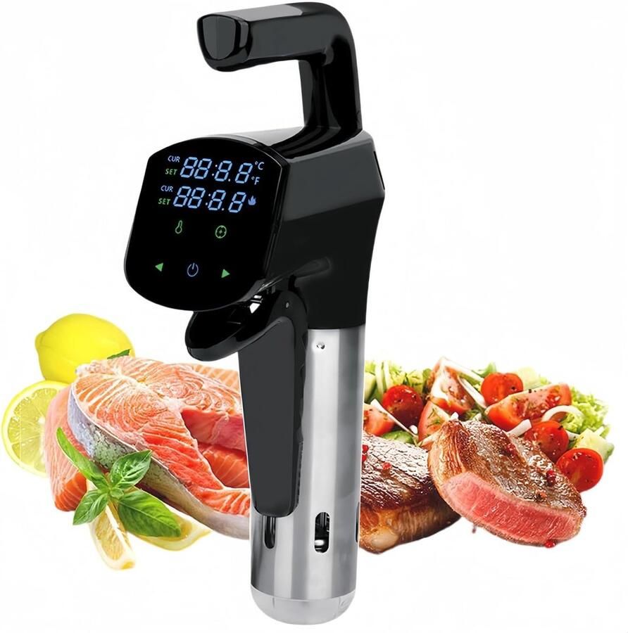Sous-vide apparaat Wateroven circulator Precisie koken Wifi app bediening Tot 25 liter Zwart