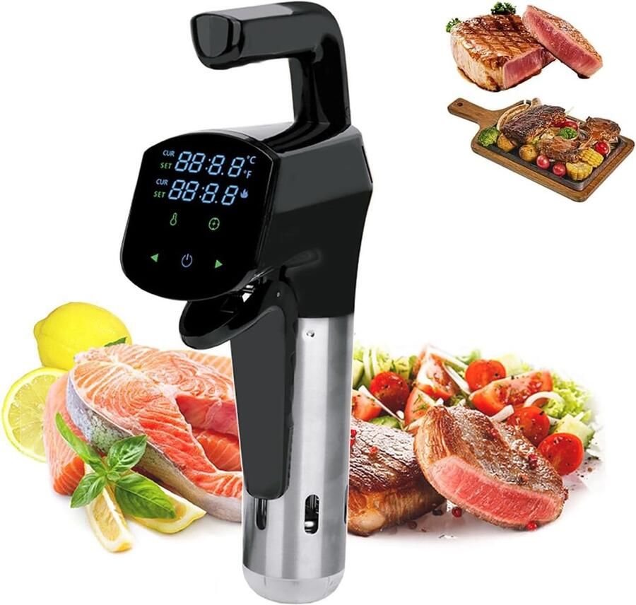 Precisie Kookapparaat Waterbad Circulator Mals Koken Wifi Connectiviteit Tot 11 Liter Zwart