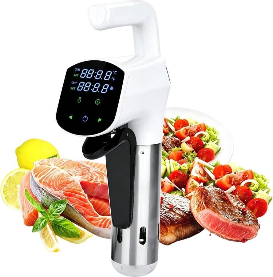 Sous Vide Circulator Wateroven Precisie Koken op Temperatuur Wifi App Bediening 25 Liter Capaciteit Wit