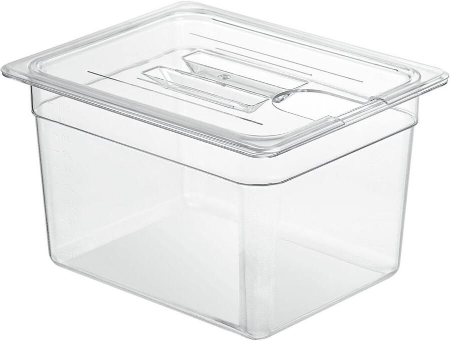 Sous Vide Container 11 liter 12 liter voor circulatoren transparant polycarbonaat