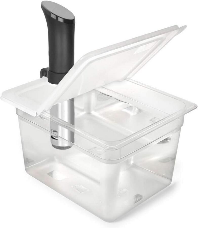 Sous Vide Container 12 Quart met Inklapbaar Deksel Compatibel met Anova en Instant Pot