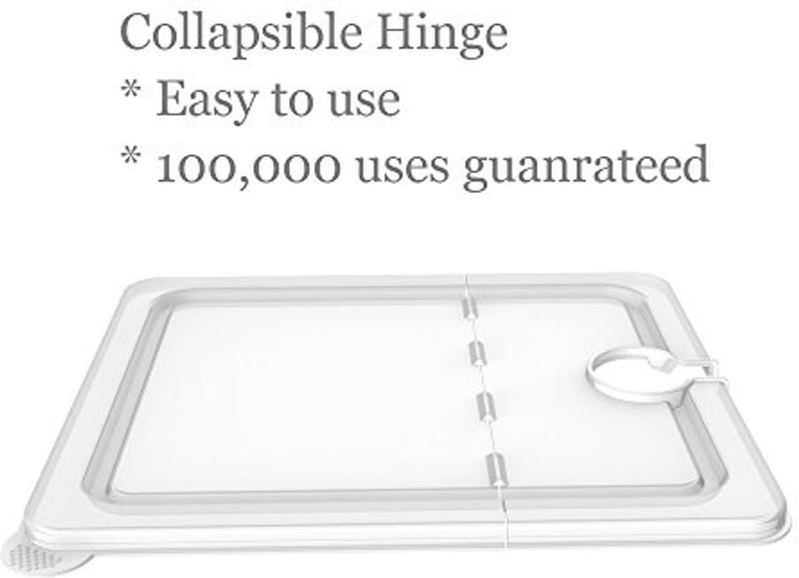 Sous Vide Container 12 Quart met Inklapbaar Deksel Compatibel met Anova en Instant Pot