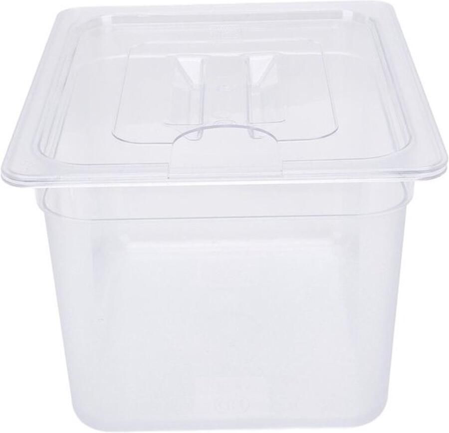 Sous vide container 12L Voedselveilige plastic opslagbakken met deksel voor langzaam koken en temperatuurcontrole