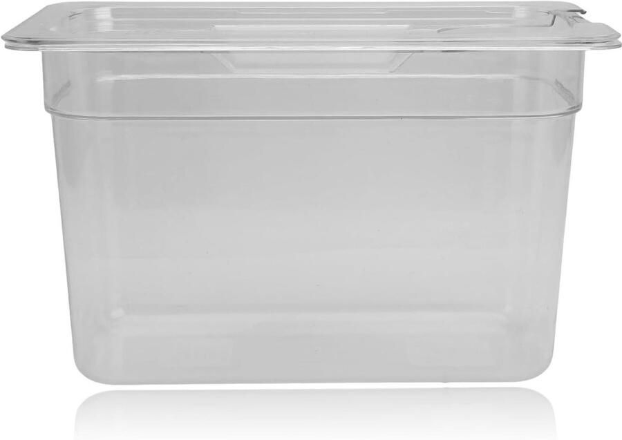 Sous Vide Container Kookbak Deksel Langzaam Koken Transparant Ontwerp 69 Liter Helder