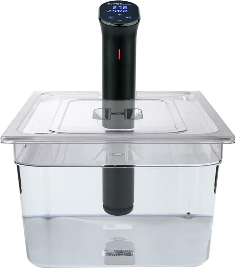Sous Vide Container Kookvat Polycarbonaat Precisie Koken Op Maat Gemaakt Deksel 20 Liter Capaciteit Transparant