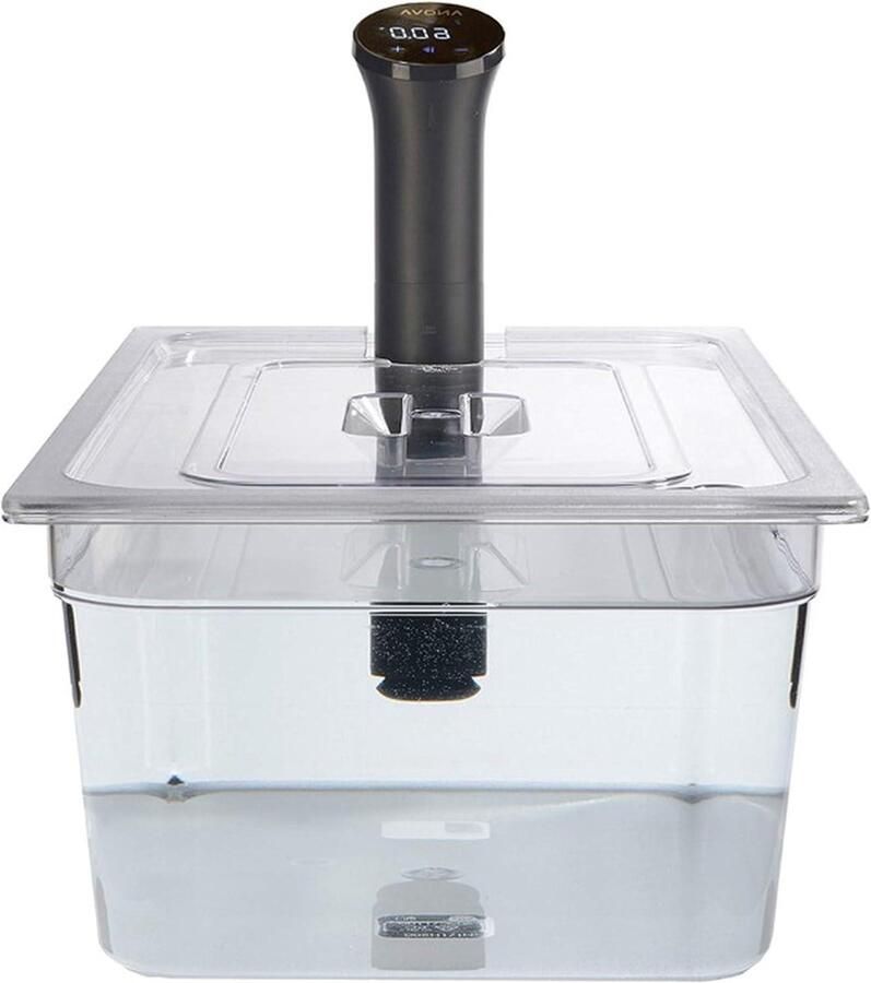 Sous Vide Container Kookvat Polycarbonaat Precisie Koken Op Maat Gemaakt Deksel 20 Liter Capaciteit Transparant