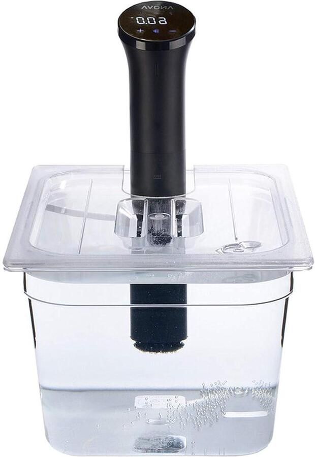 Sous Vide Container Kookvat Polycarbonaat Precisie Koken Op Maat Gesneden Deksel 116 Liter Helder