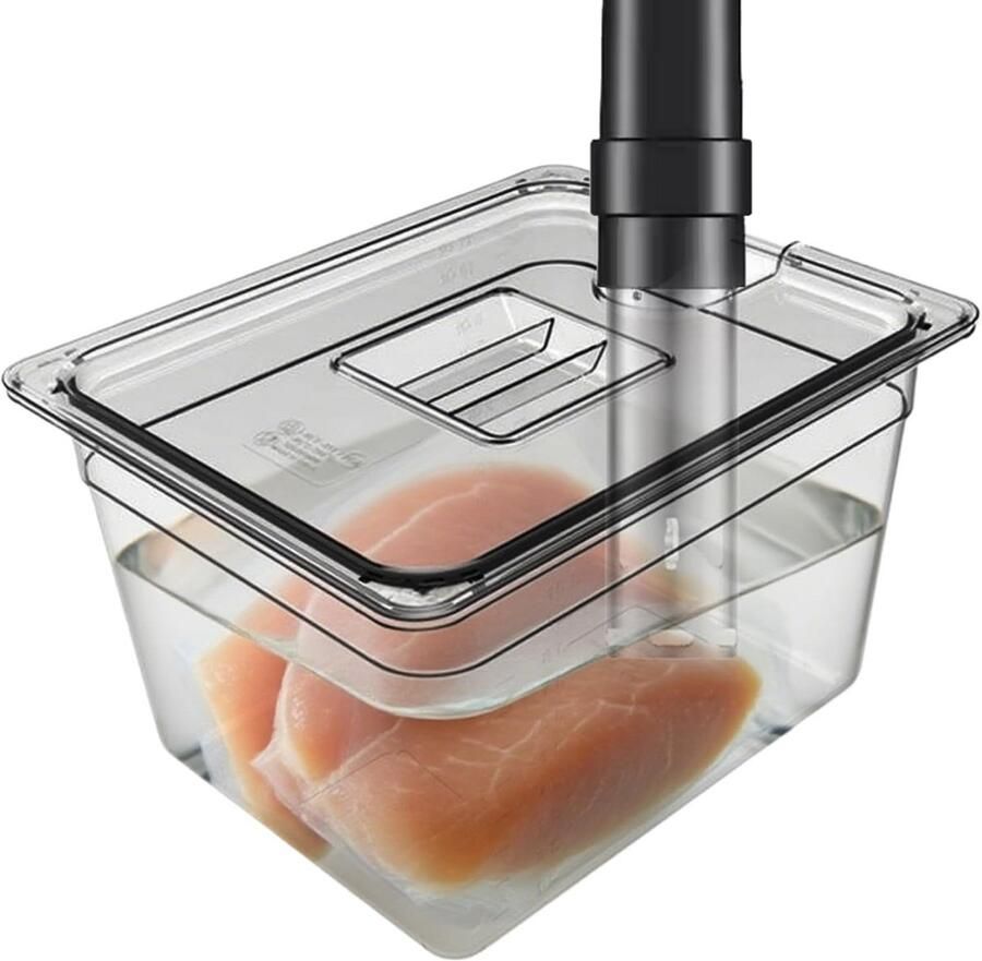 Sous Vide Container met Deksel voor Vacuümgaren en Inweken