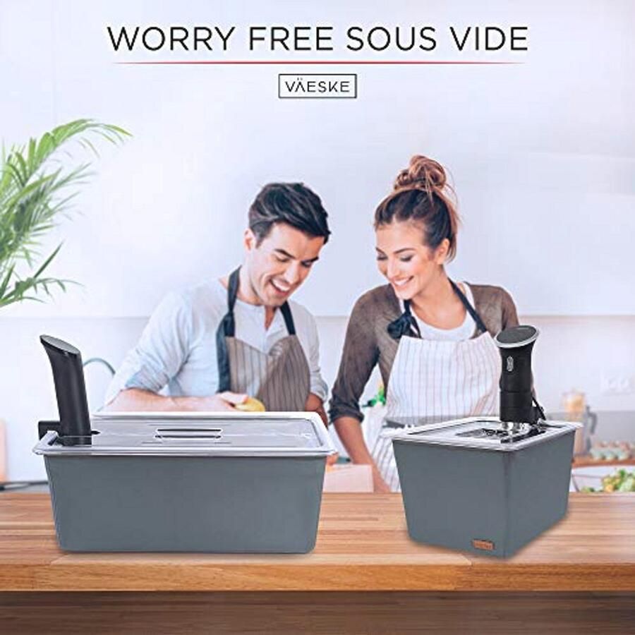 Sous-vide container met isolerende hoes en deksel – 26 quart