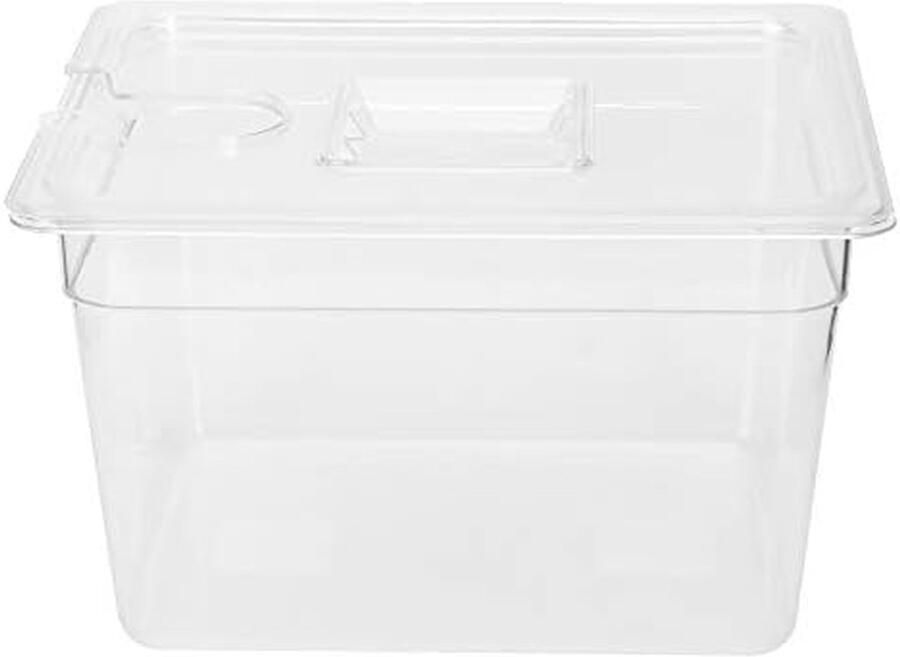Sous Vide Container Precisie Koken Bak Maaltijden Bereiden Inklapbaar Ontwerp 11 Liter Transparant