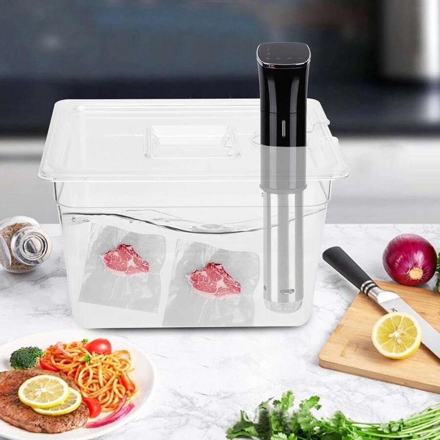 Sous Vide Container Precisie Kookbak Culinair Koken Energiezuinig Deksel 11 Liter Volume