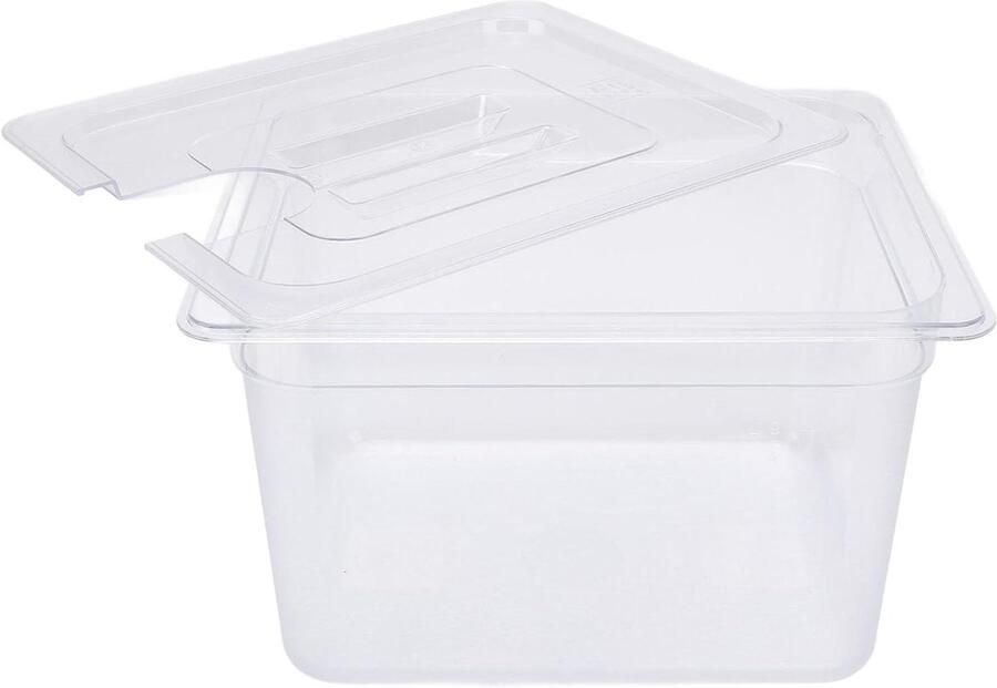 Sous Vide Container Slow Cooker Bak Vacuüm Koken Met Deksel 12 Liter Transparant